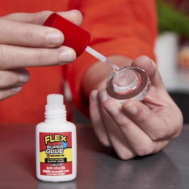 Flex Seal Family of Products Flex Super Glue High Strength Clear Super Glue Brush On 10 gm