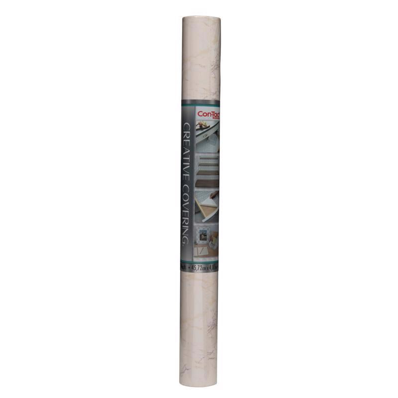 Con-Tact Creative Covering 16 ft. L X 18 in. W Beige Self-Adhesive Shelf Liner