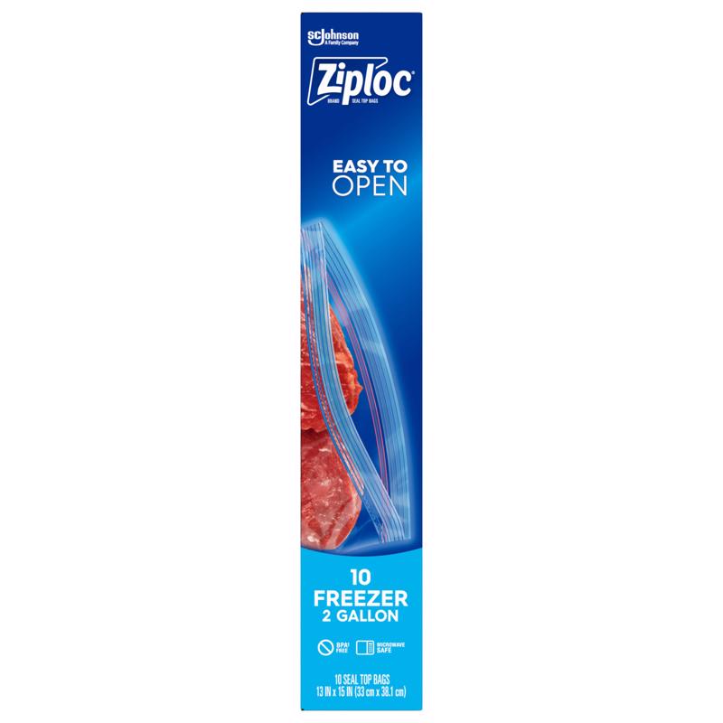 Ziploc 2 gal Clear Freezer Bag 10 pk