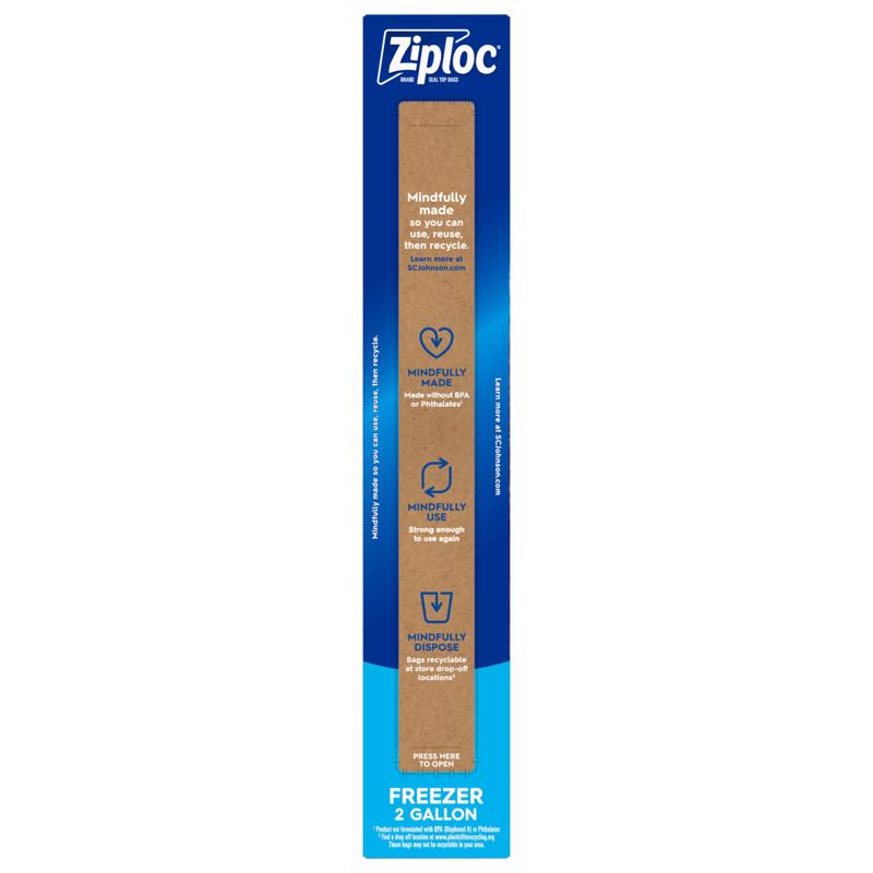 Ziploc 2 gal Clear Freezer Bag 10 pk