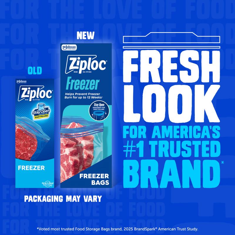 Ziploc 2 gal Clear Freezer Bag 10 pk