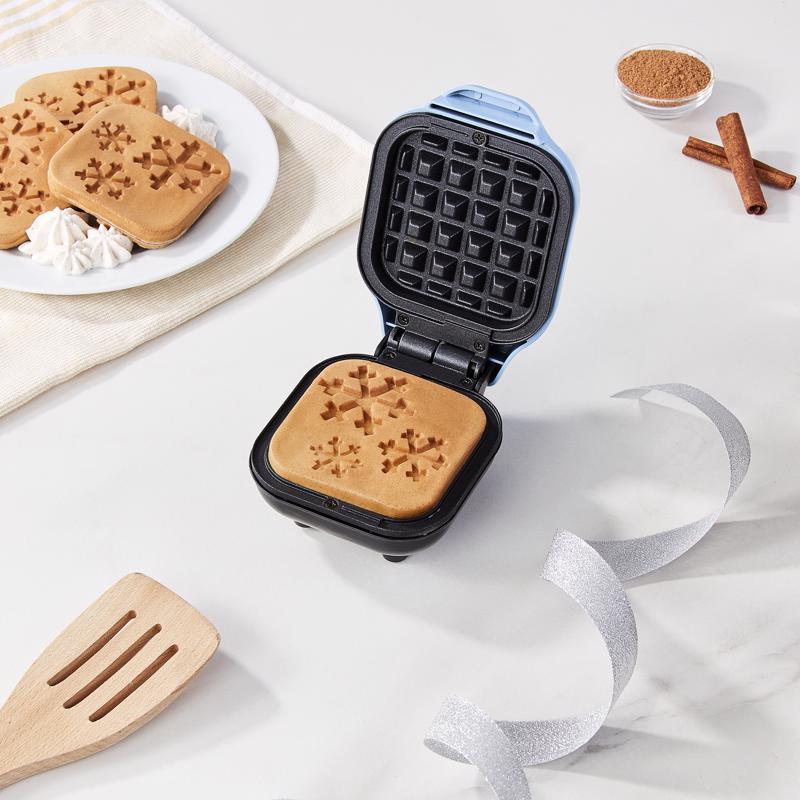 Rise by Dash 1 waffle Gloss Blue Plastic Waffle Maker
