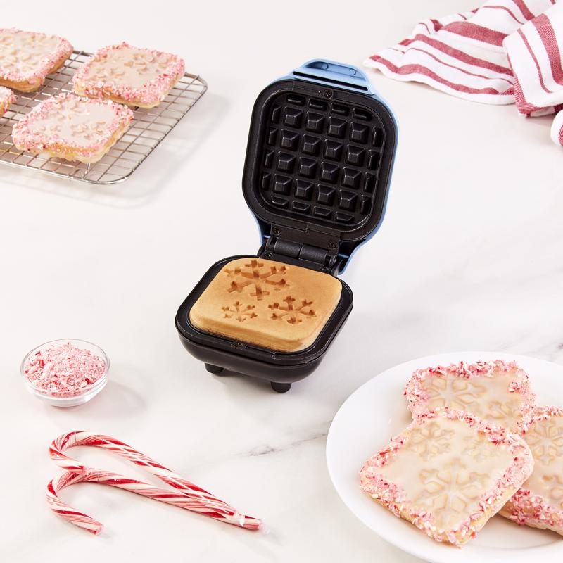 Rise by Dash 1 waffle Gloss Blue Plastic Waffle Maker