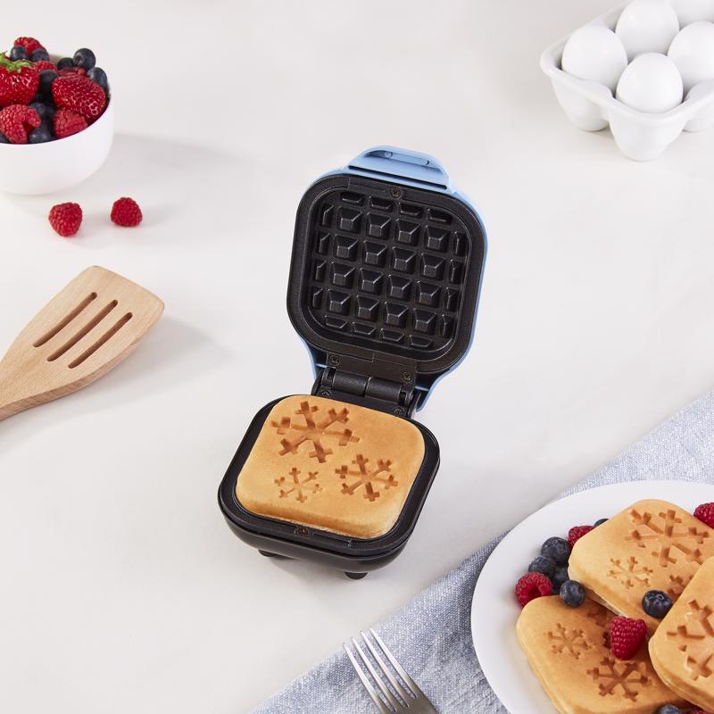 Rise by Dash 1 waffle Gloss Blue Plastic Waffle Maker