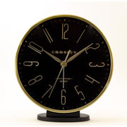 Crosley 5 in. Black Alarm Clock Analog Battery Operated