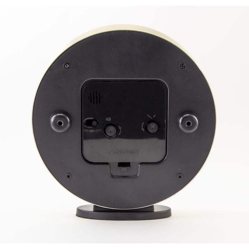 Crosley 5 in. Black Alarm Clock Analog Battery Operated