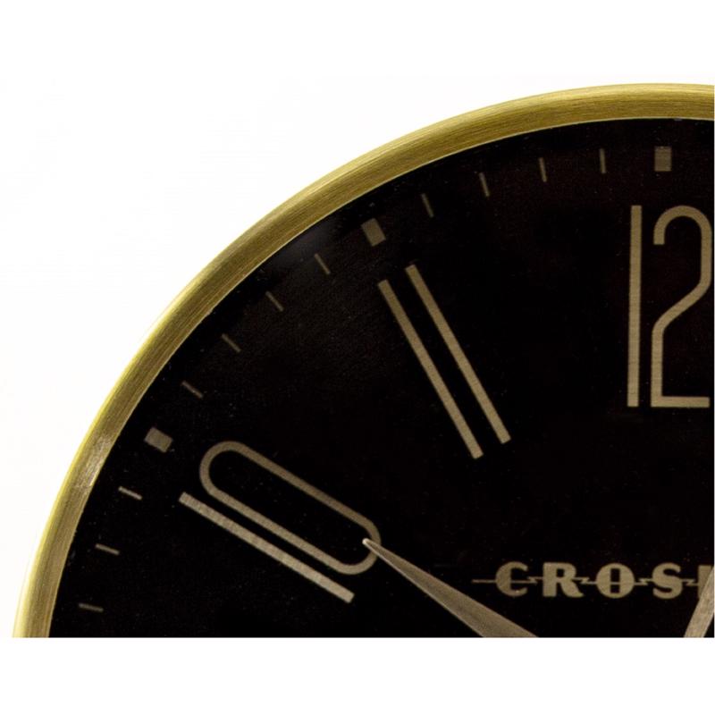 Crosley 5 in. Black Alarm Clock Analog Battery Operated