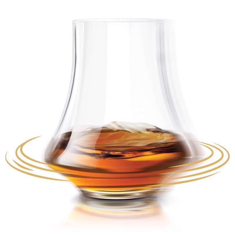 Final Touch Revolve 6.5 oz Clear Crystal Whiskey Glasses