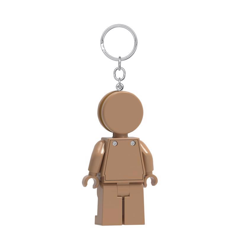 LEGO Minifigures Plastic Brown Gingerbread Man Keychain w/LED Light