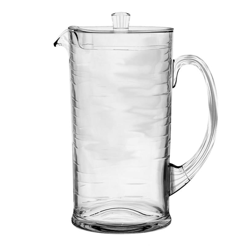 TarHong Clear Plastic Cordoba Pitcher With Lid
