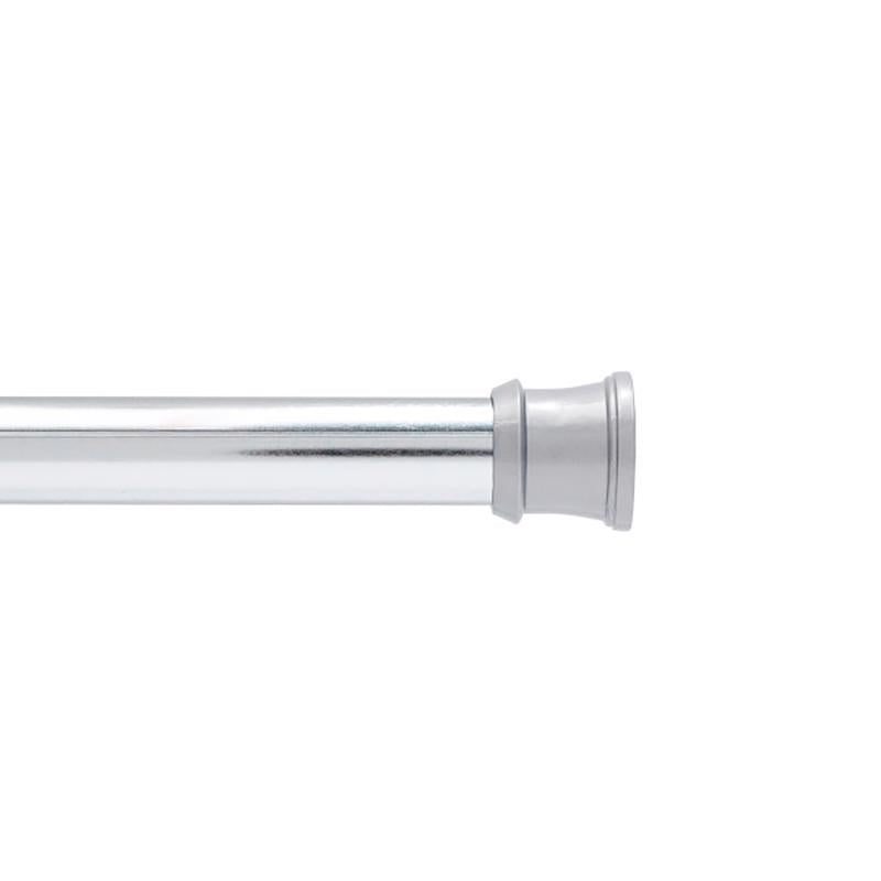 Kenney Shower Curtain Rod 63 in. L Chrome Silver