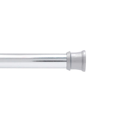 Kenney Shower Curtain Rod 63 in. L Chrome Silver