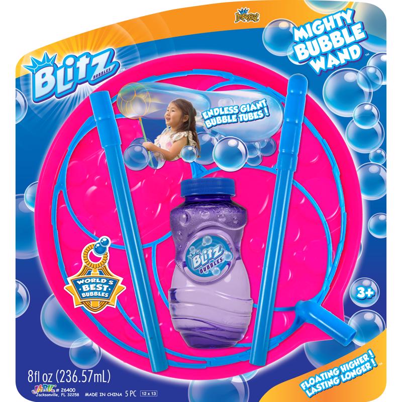 Blitz Bubbles Mighty Bubble Wand Multicolored