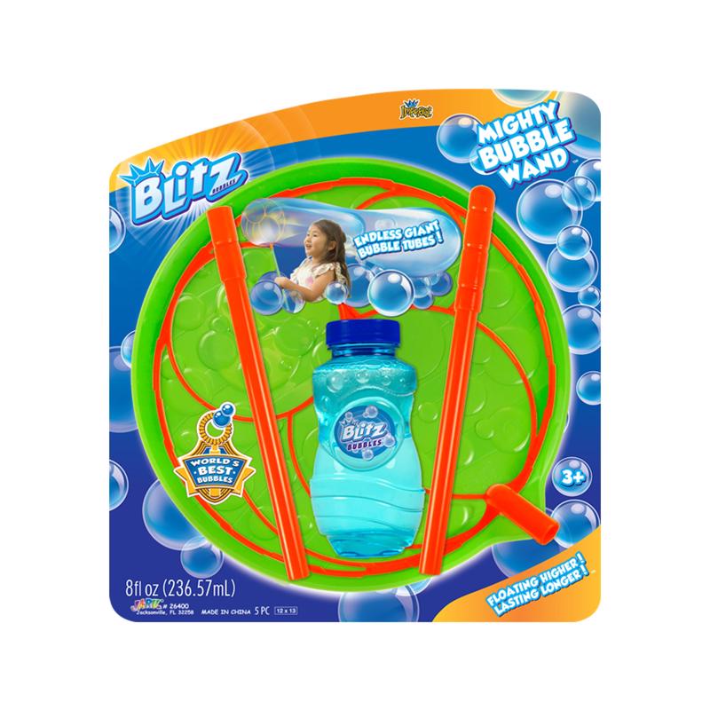 Blitz Bubbles Mighty Bubble Wand Multicolored