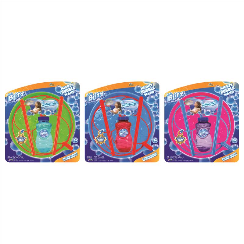 Blitz Bubbles Mighty Bubble Wand Multicolored