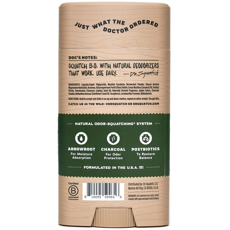 Dr. Squatch Pine Tar Deodorant 2.65 oz