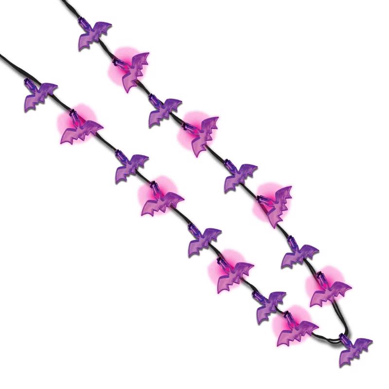 Magic Seasons Halloween Bats/Spider Flashing Necklace