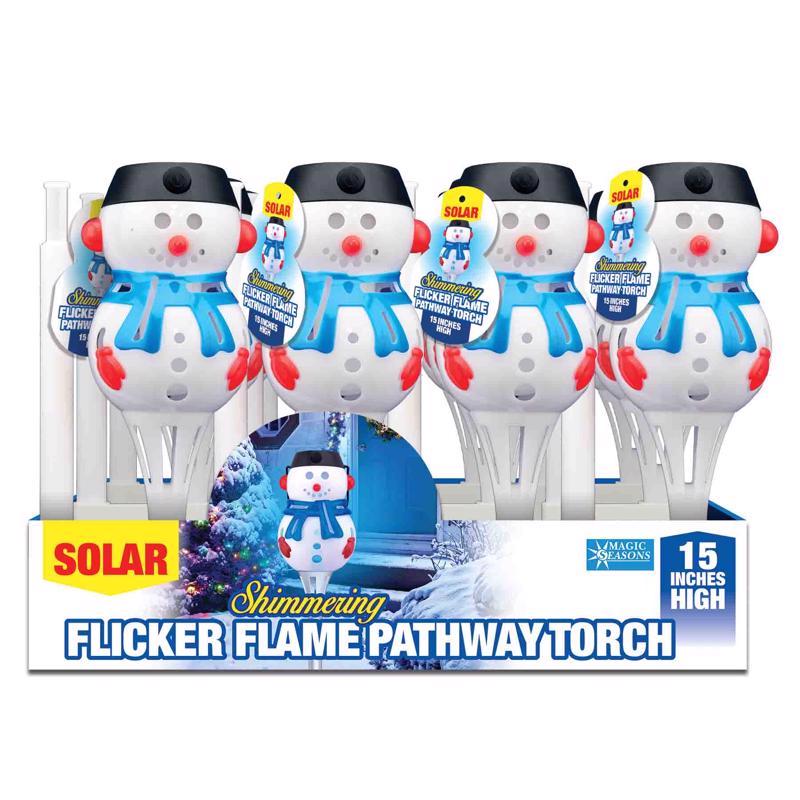 Shawshank LEDz Magic Seasons Shimmering Snowman Flicker Flame Pathway Light