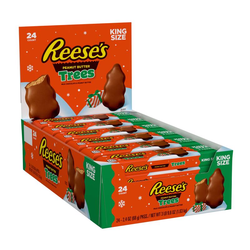 Reese's Milk Chocolate and Peanut Butter Trees Candy 2.4 oz