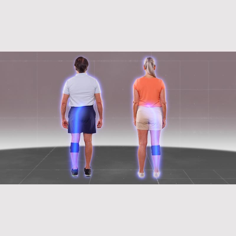BeActive Plus Back and Calf Heat Wrap Mesh Fabric