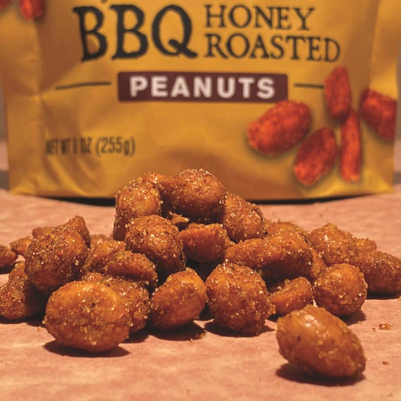 Rufus Teague Honey BBQ Peanuts BBQ Honey Roasted Peanuts 9 oz Bagged