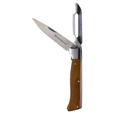 Messermeister Adventure Chef 3.25 in. L Stainless Steel Folding Knife and Peeler