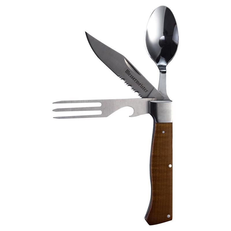 Messermeister Adventure Chef 3.250 in. L Stainless Steel Folding Camp Utensil