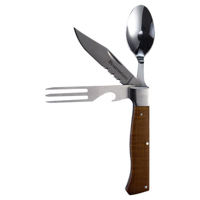 Messermeister Adventure Chef 3.250 in. L Stainless Steel Folding Camp Utensil