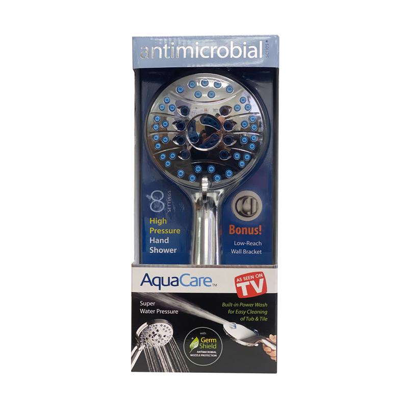 AquaCare Antimicrobial AS Seen On TV Handheld Shower Head Stainless Steel