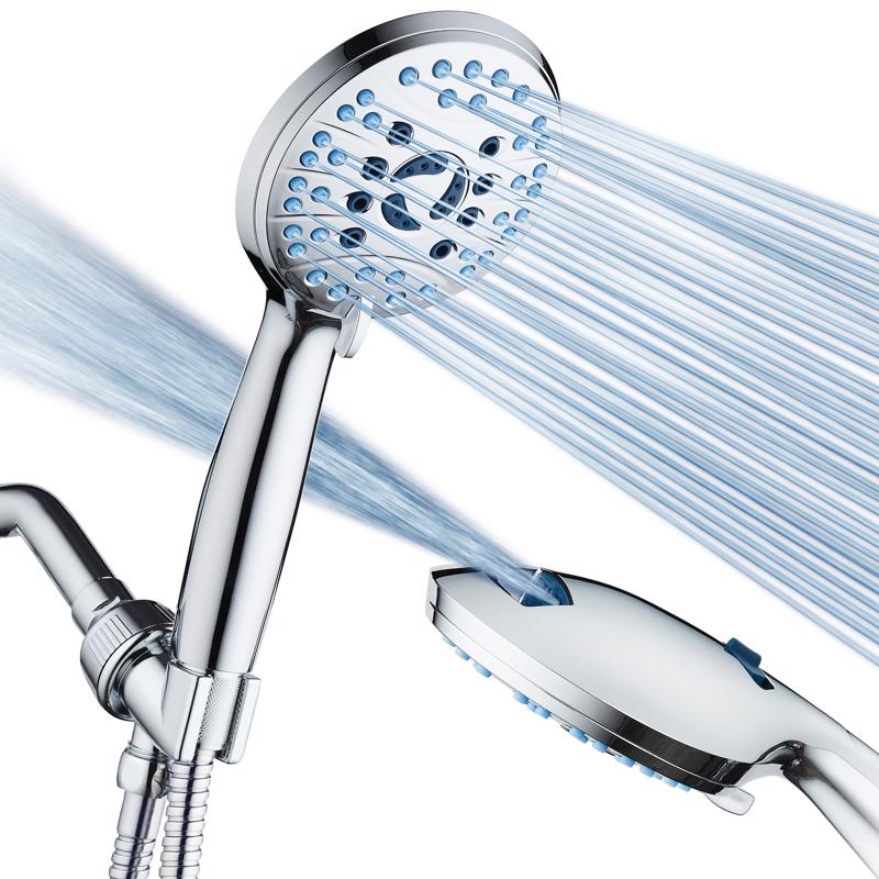 AquaCare Antimicrobial AS Seen On TV Handheld Shower Head Stainless Steel