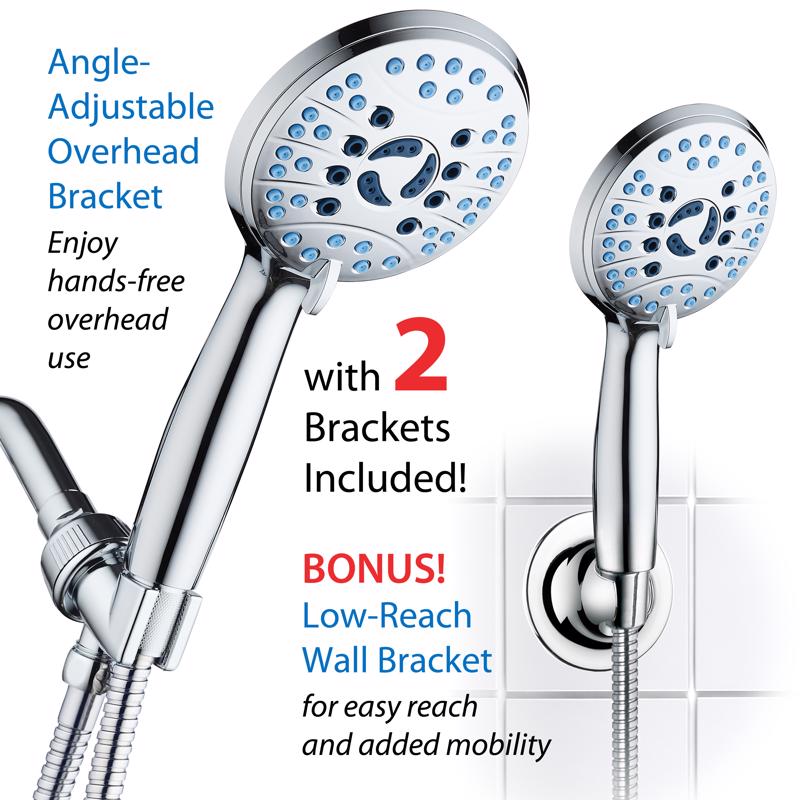 AquaCare Antimicrobial AS Seen On TV Handheld Shower Head Stainless Steel