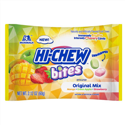 Hi-Chew Bites Green Apple/Mango/Strawberry Chewy Candy 2.12 oz