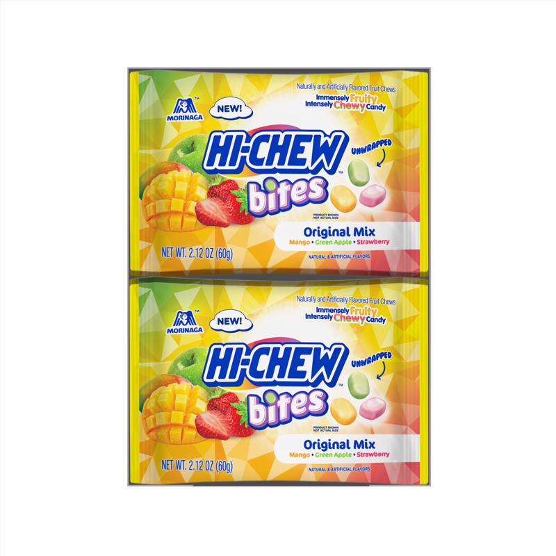 Hi-Chew Bites Green Apple/Mango/Strawberry Chewy Candy 2.12 oz