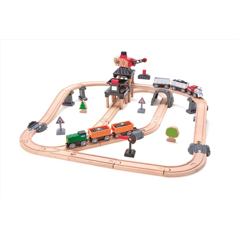 Hape Mining Loader Set Assorted 64 pc