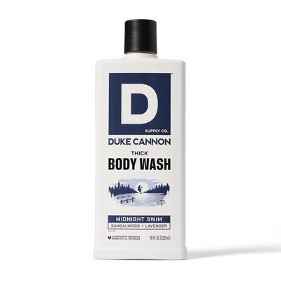 Duke Cannon Midnight Swim Sandalwood + Lavender Scent Body Wash 17.5 oz