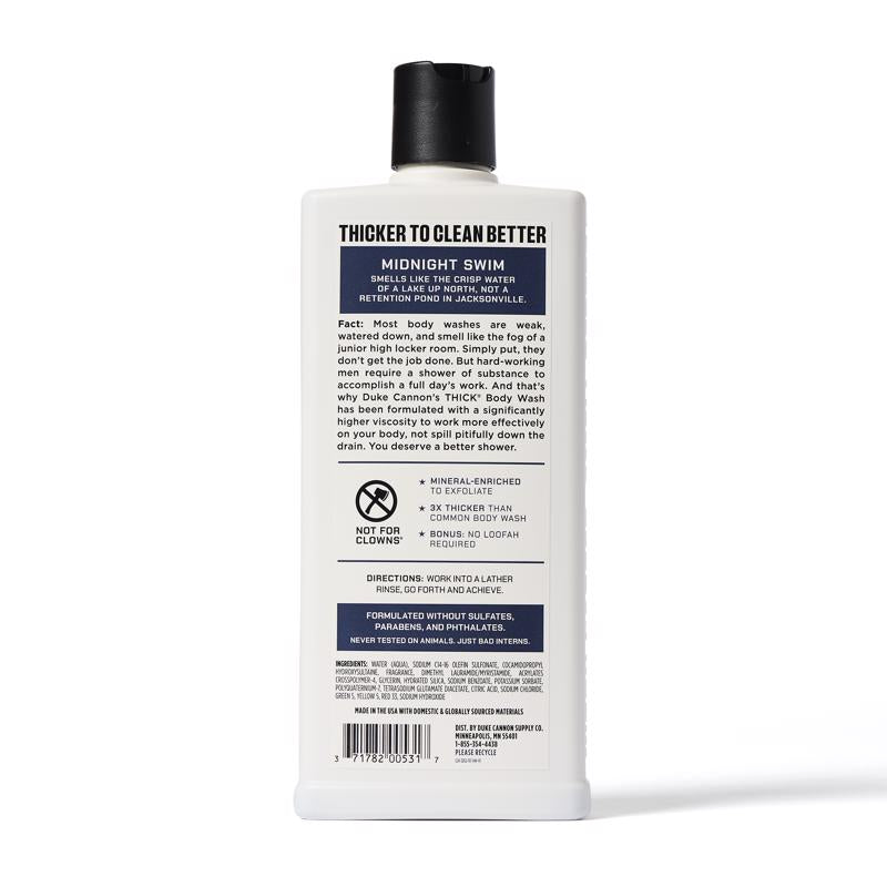 Duke Cannon Midnight Swim Sandalwood + Lavender Scent Body Wash 17.5 oz