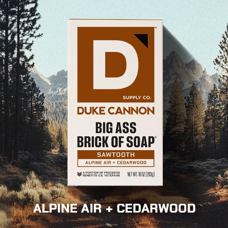 Duke Cannon Sawtooth Alpine Air + Cedarwood Scent Shower Soap 10 oz