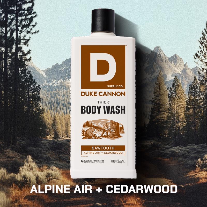 Duke Cannon Sawtooth Organic Alpine Air + Cedarwood Scent Body Wash 17.5 oz
