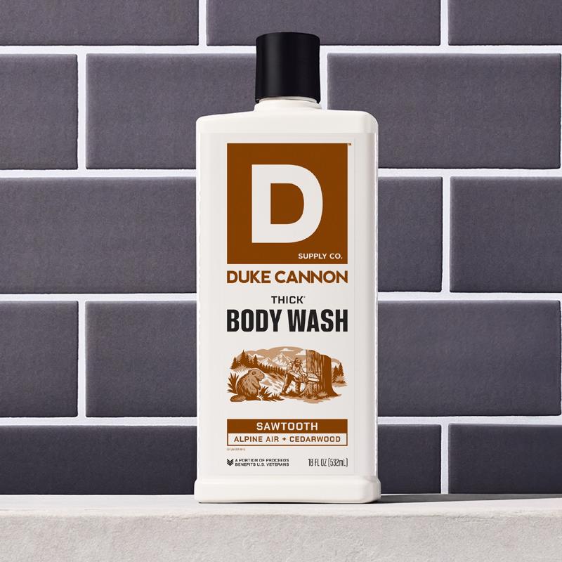Duke Cannon Sawtooth Organic Alpine Air + Cedarwood Scent Body Wash 17.5 oz
