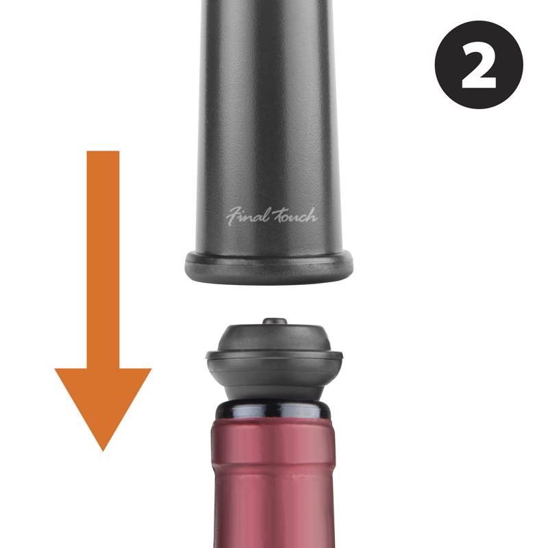 Final Touch Gray ABS Wine Pump
