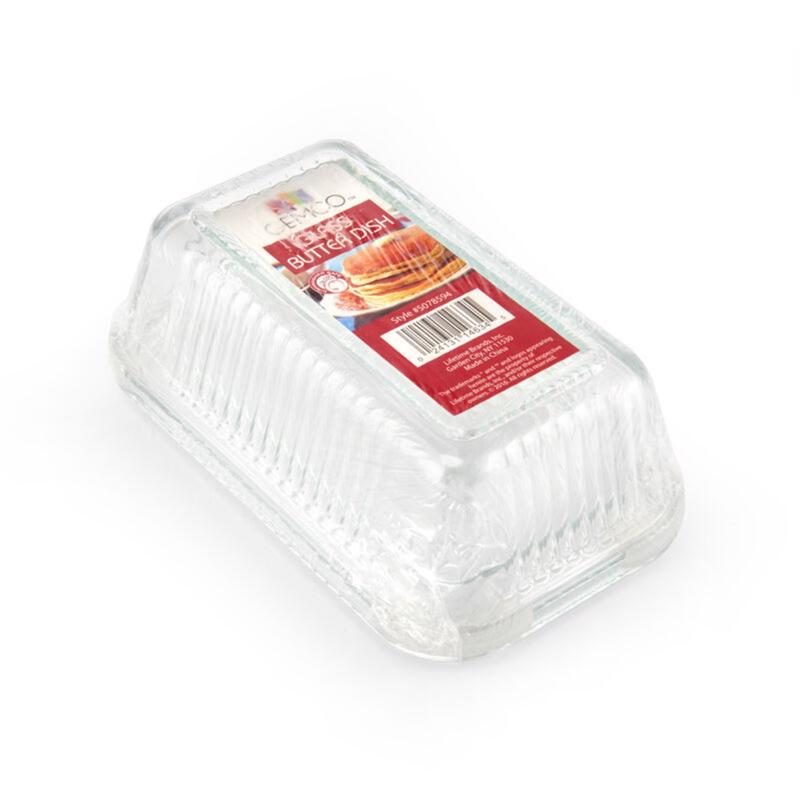 Lifetime Clear Glass Multi Function Butter Dish