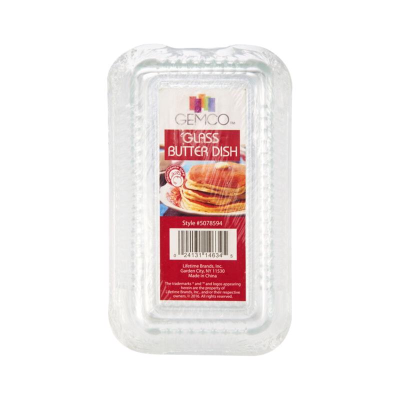 Lifetime Clear Glass Multi Function Butter Dish