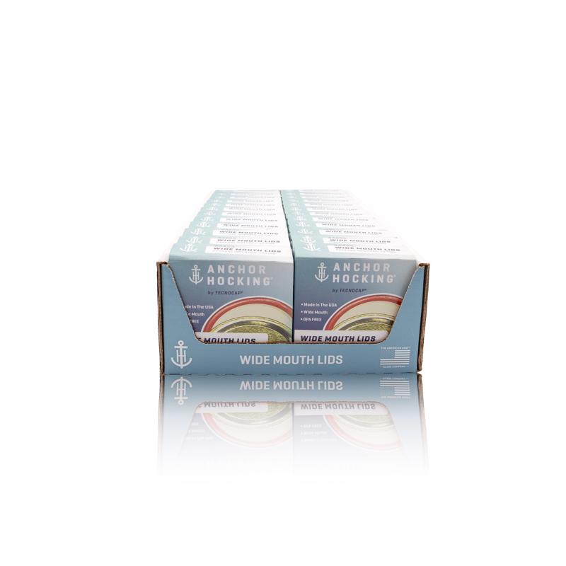 Tecnocap Anchor Hocking Wide Mouth Canning Lid 12 pk
