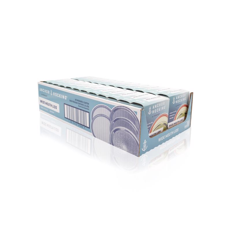 Tecnocap Anchor Hocking Wide Mouth Canning Lid 12 pk