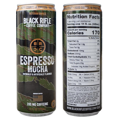 Black Rifle Coffee Company RTD Espresso Mocha Espresso Coffee
