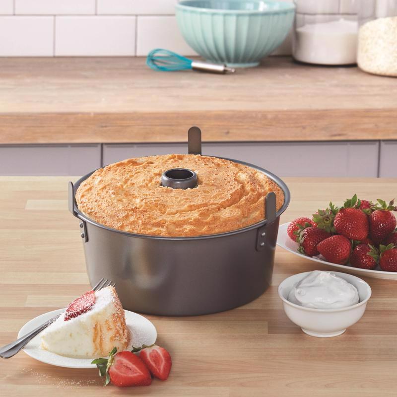 Chicago Metallic 9-1/2 in. W X 9.5 in. L Angel Food Cake Pan Gray