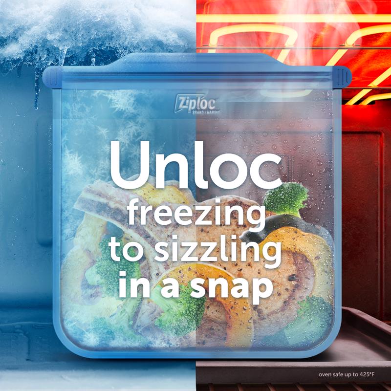 Ziploc Endurables 64 oz Blue Food Storage Container