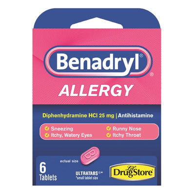 Benadryl Allergy Allergy Sinus Relief 6 ct