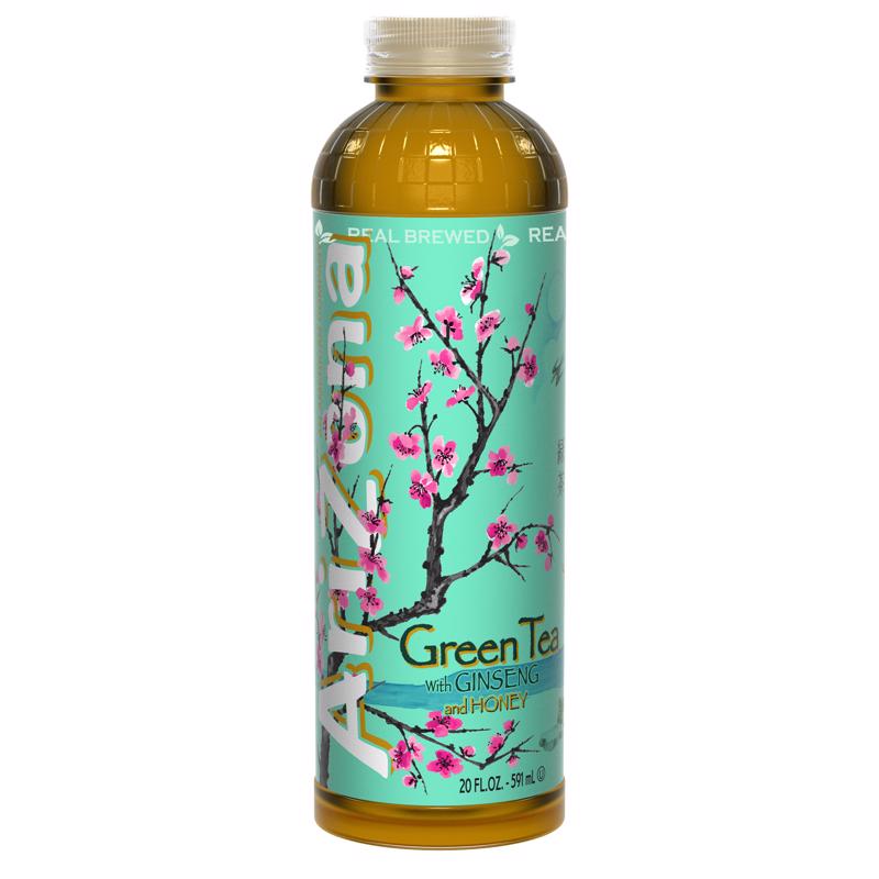AriZona Green Tea with Ginseng and Honey Beverage 20 oz