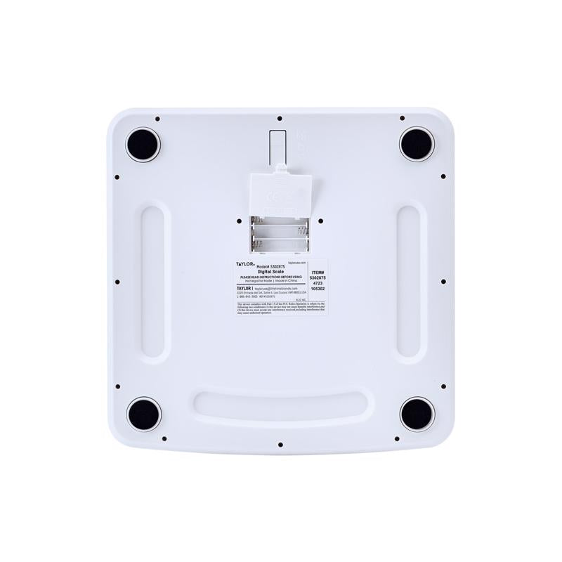 Taylor 400 lb Digital Bathroom Scale White